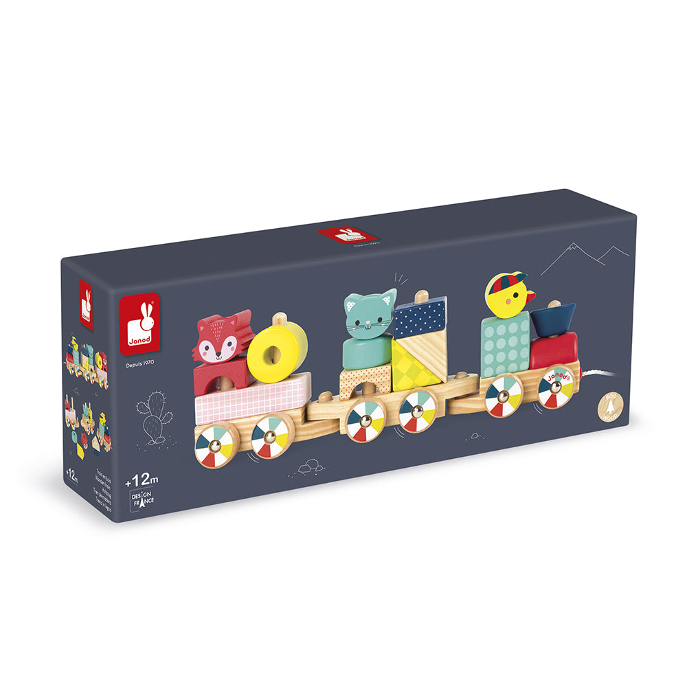 Janod - Houten trein baby forest