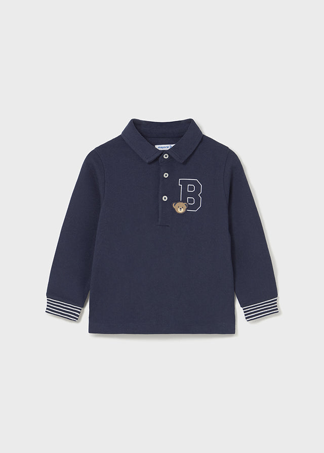 Mayoral L/s smooth detail polo