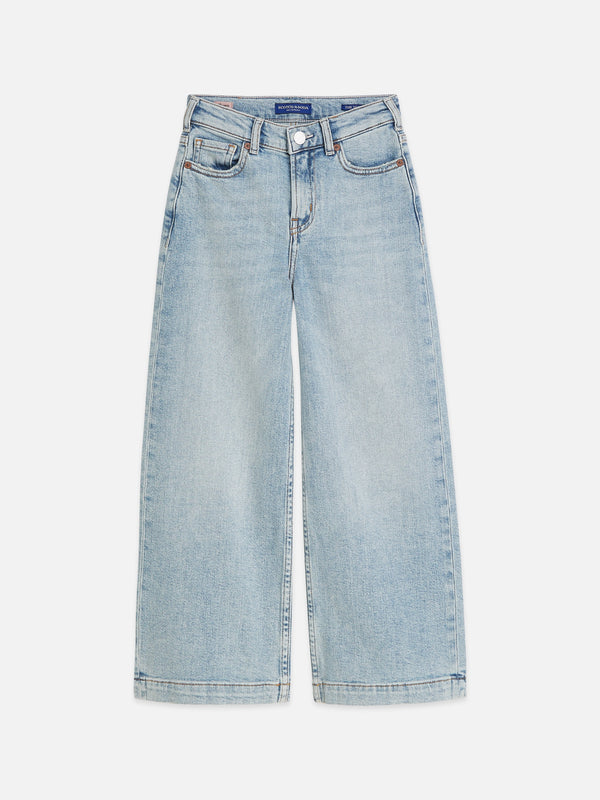 Meisjes THE WAVE WIDELEG JEANS van Scotch & Soda in de kleur BORDERLAND in maat 176.