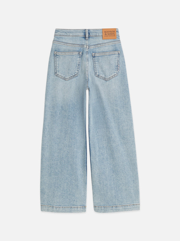 Meisjes THE WAVE WIDELEG JEANS van Scotch & Soda in de kleur BORDERLAND in maat 176.