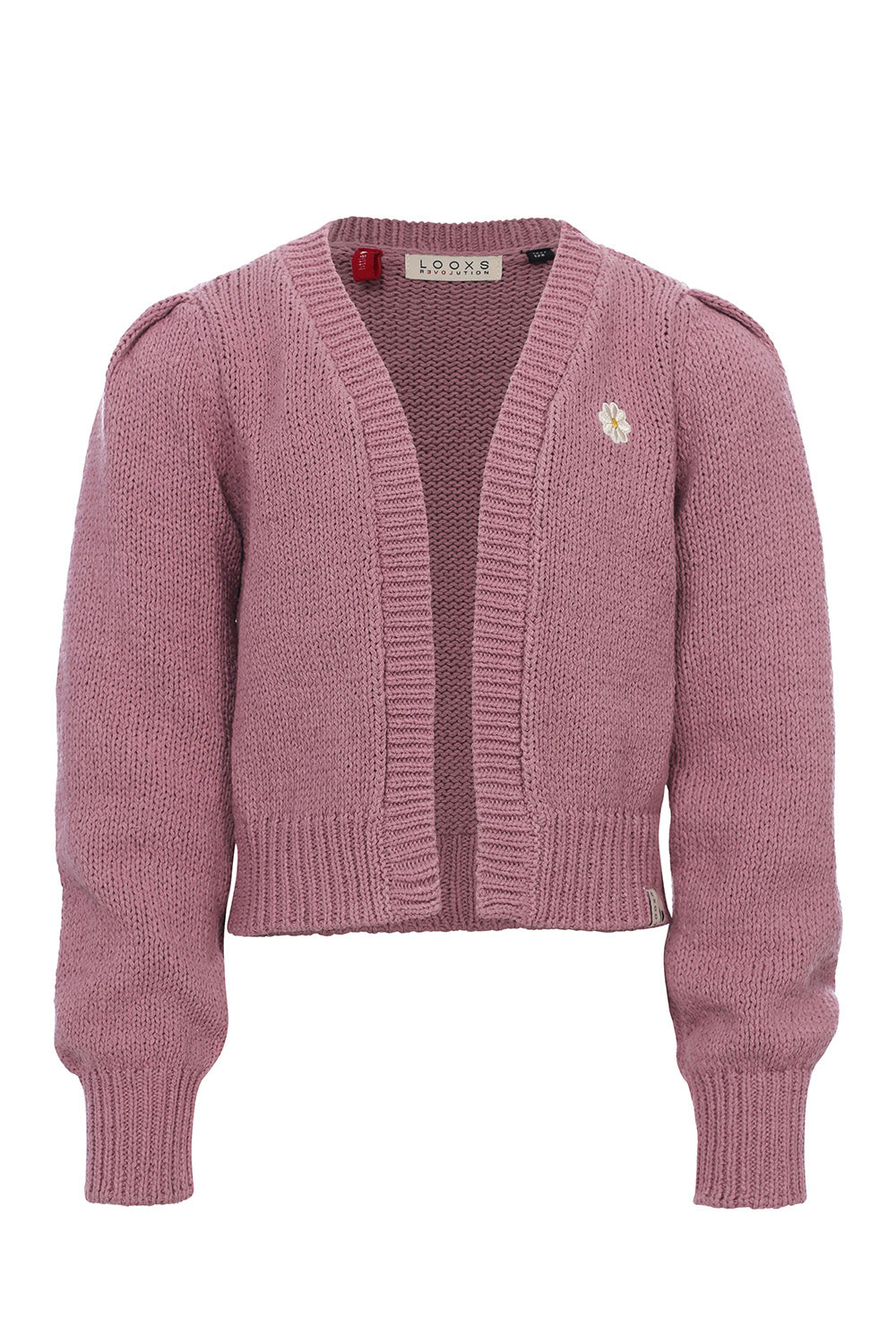 Meisjes Knitted Pullover van LOOXS Little in de kleur Mauve Blush in maat 128.