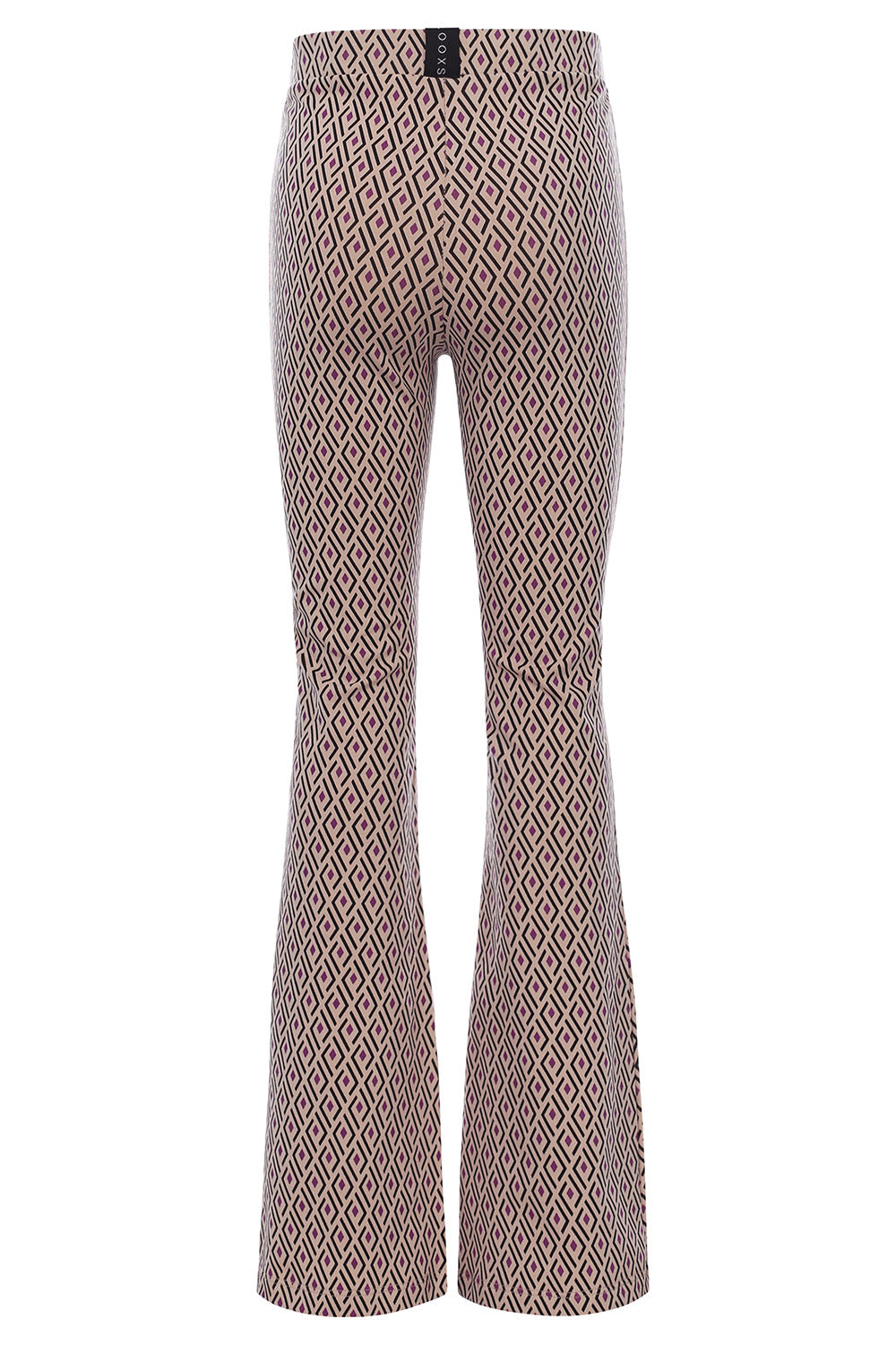Meisjes Printed Flare Pants van LOOXS 10sixteen in de kleur Argyle in maat 170-176.