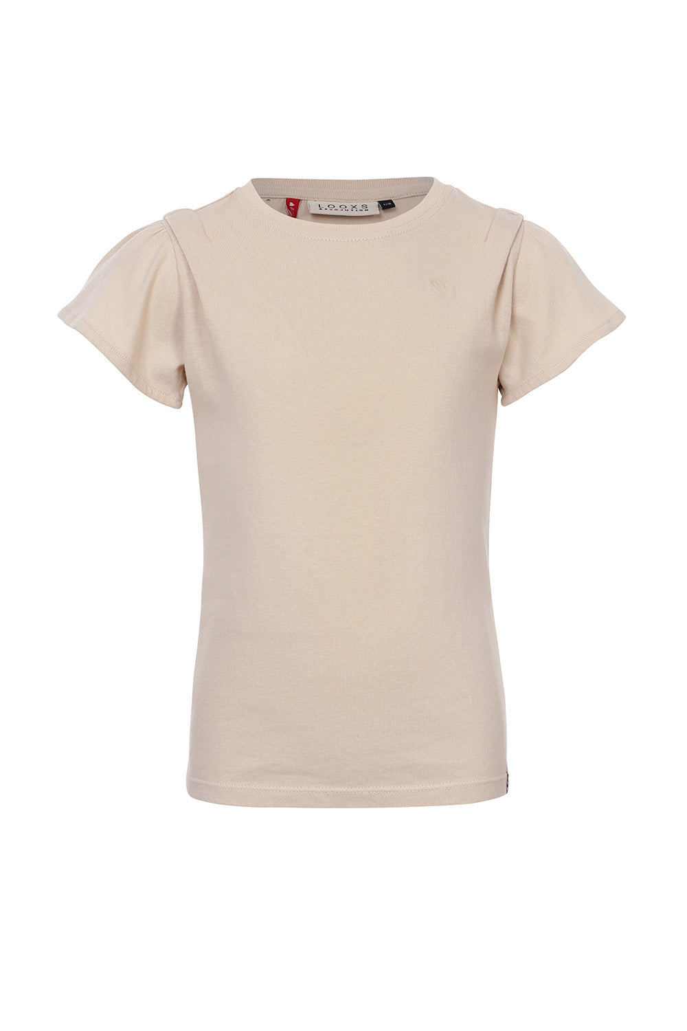 Meisjes T-Shirt van LOOXS Little in de kleur Bisquit in maat 128.