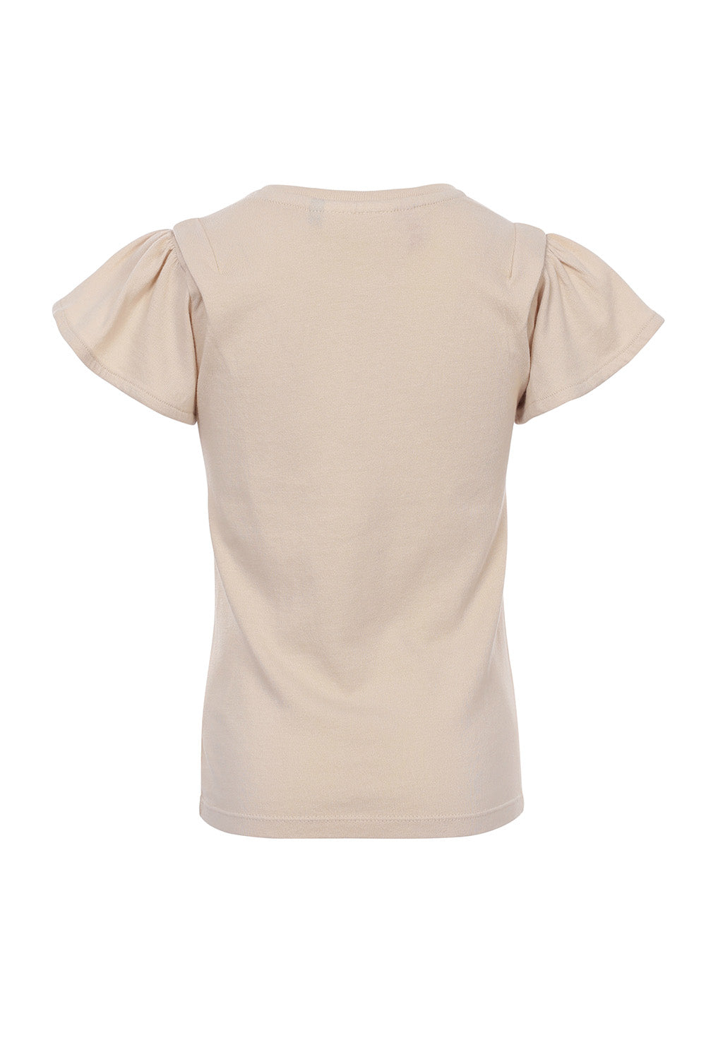 Meisjes T-Shirt van LOOXS Little in de kleur Bisquit in maat 128.