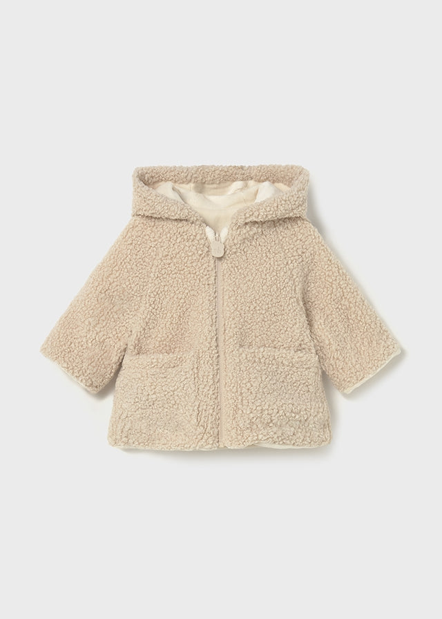 Mayoral Reversible shearling coat