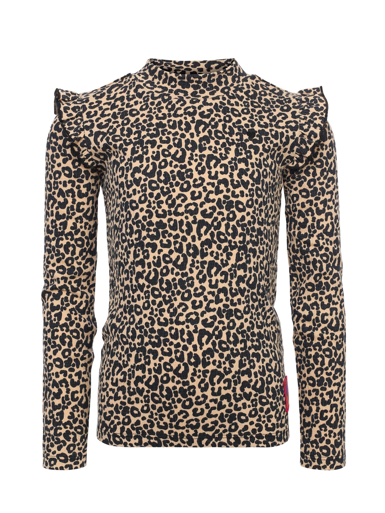 Meisjes Crinckle Top van LOOXS Little in de kleur sandy leopard in maat 128.