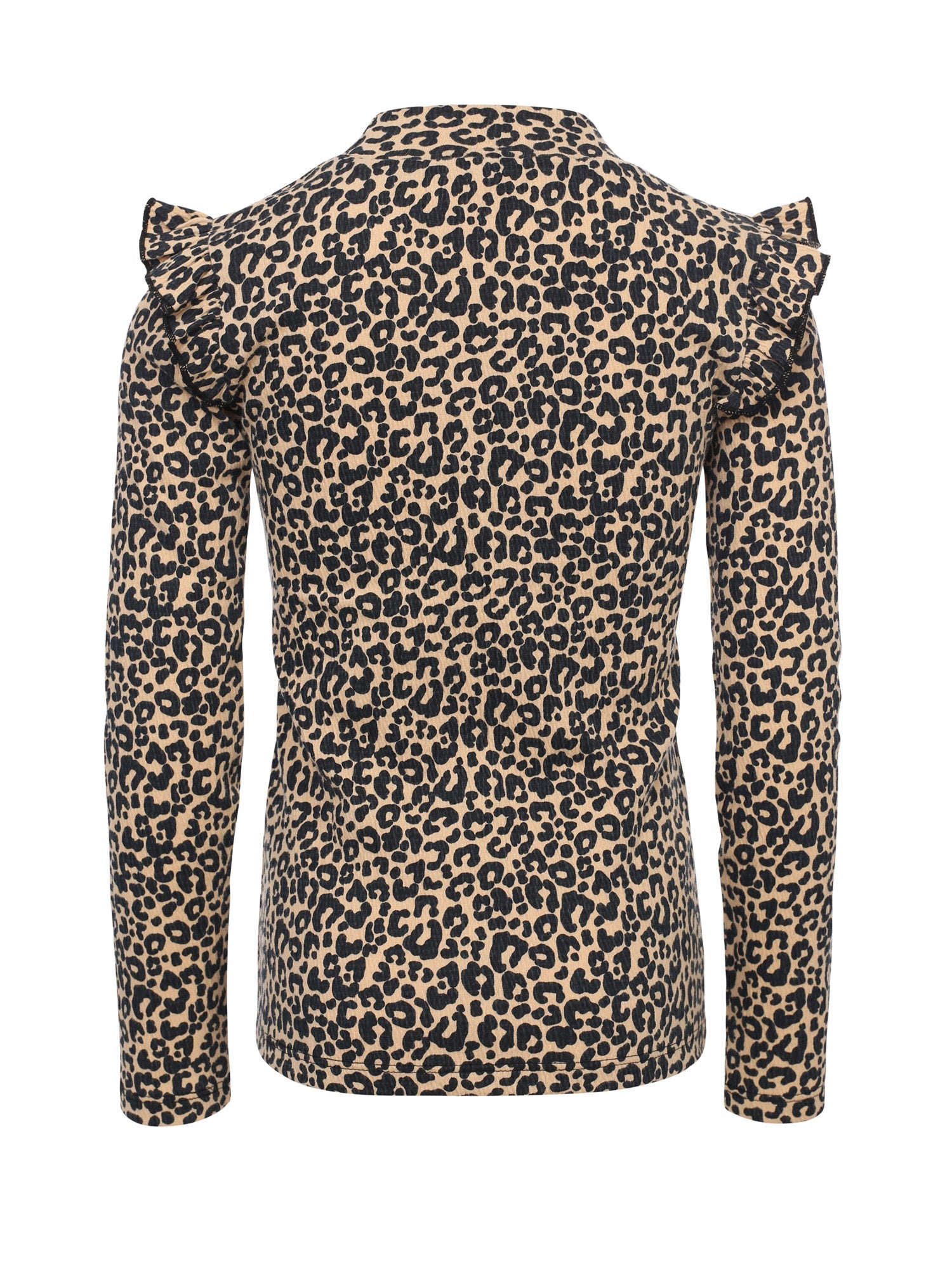 Meisjes Crinckle Top van LOOXS Little in de kleur sandy leopard in maat 128.