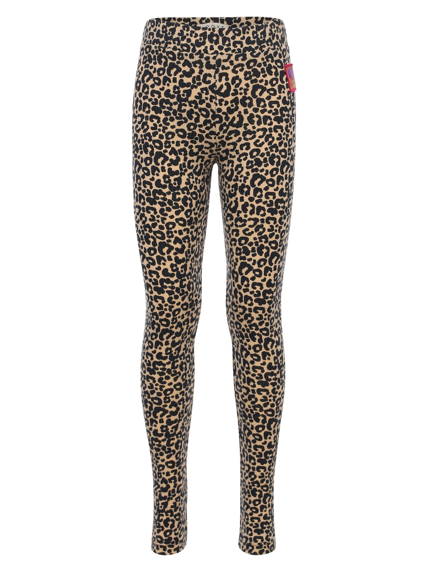 Meisjes Legging van LOOXS Little in de kleur sandy leopard in maat 128.