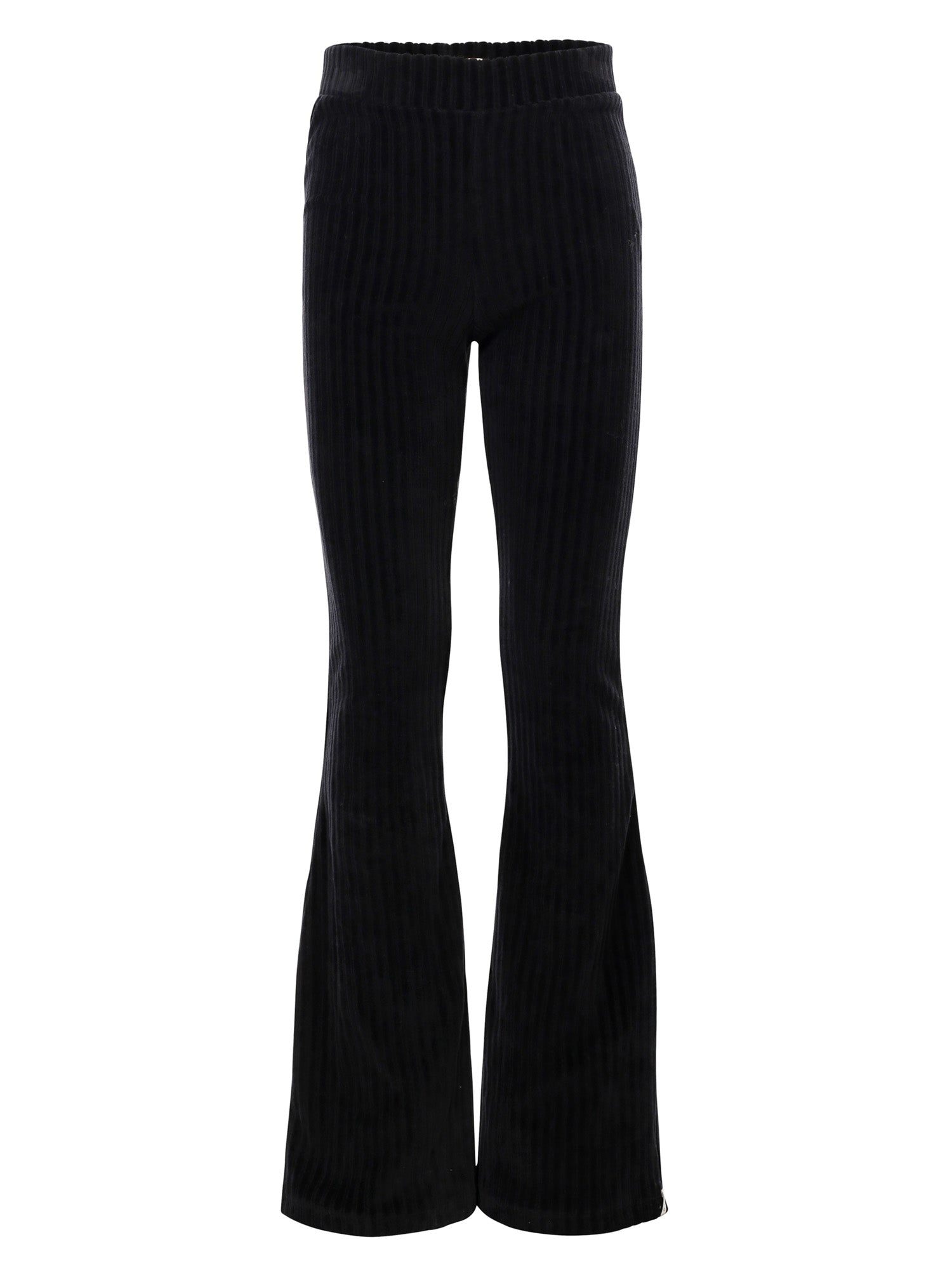 Meisjes Velvet Rib Pants van LOOXS Little in de kleur Graphite in maat 128.