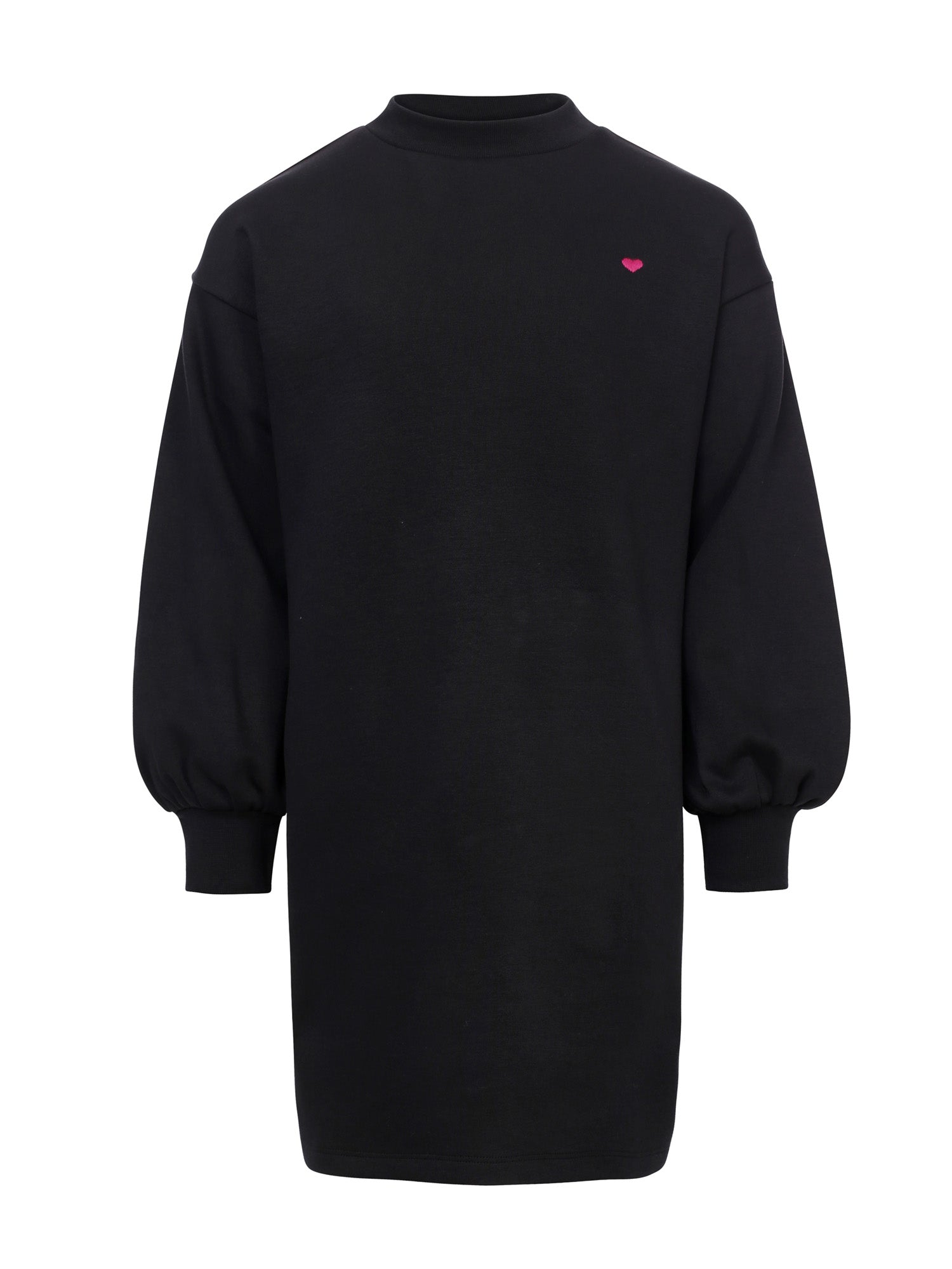 Meisjes Interlock Dress van LOOXS Little in de kleur Graphite in maat 128.