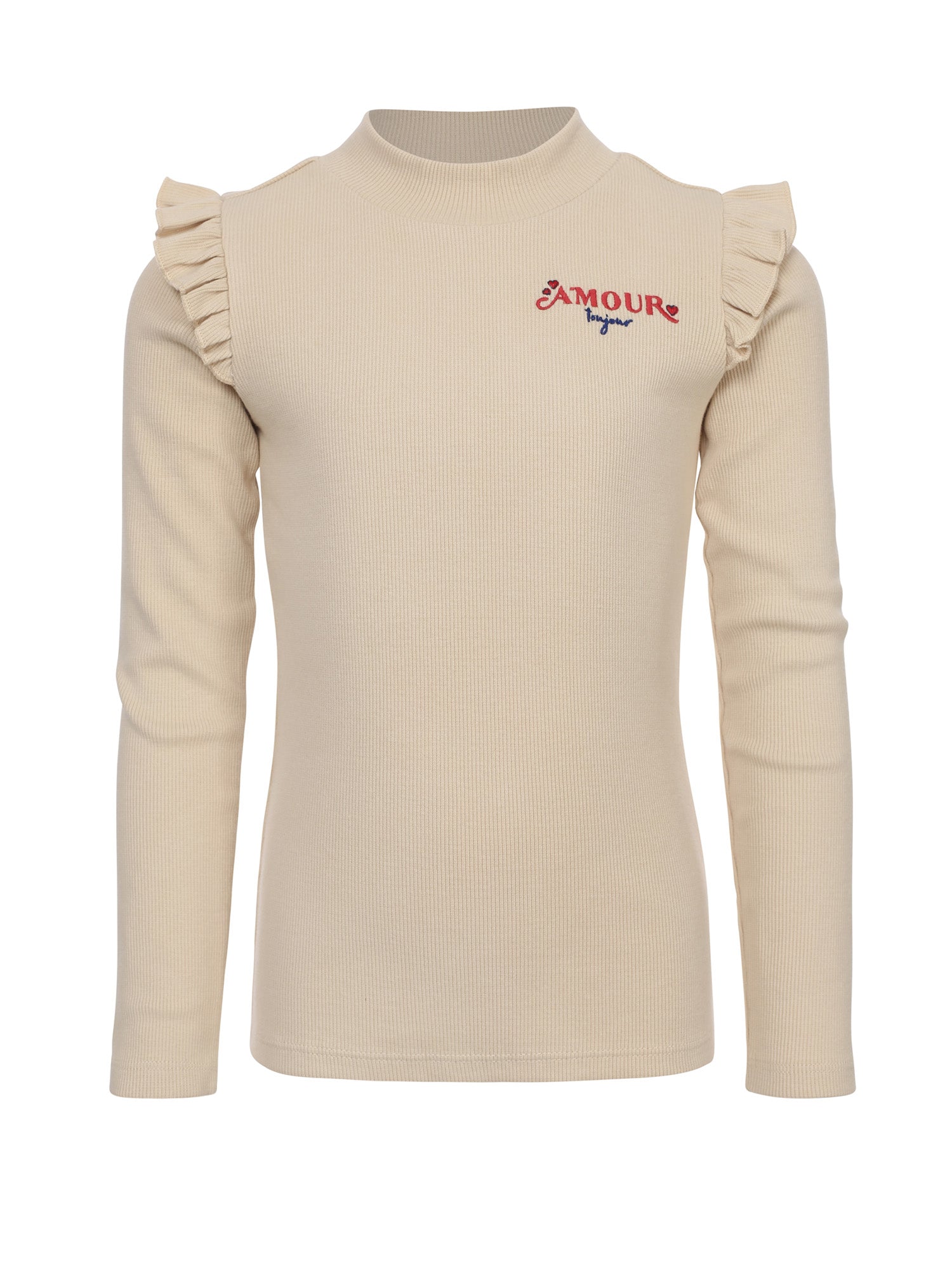 LOOXS Little Rib T-Shirt With Ruffles