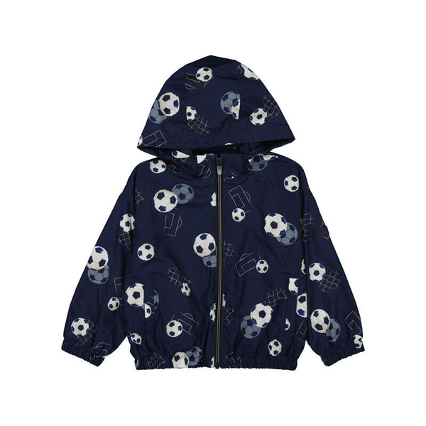 Jongens Printed windbreaker van Mayoral in de kleur Navy in maat 128.