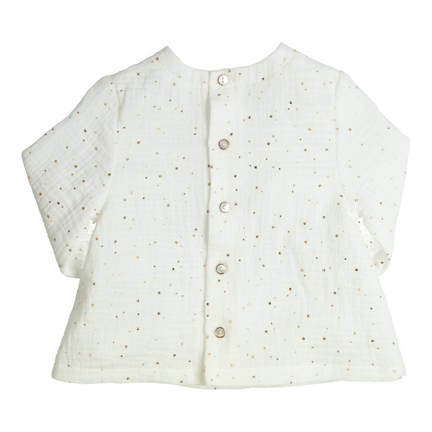 Meisjes Tunic Malou van Gymp in de kleur Off White - Gold in maat 86.