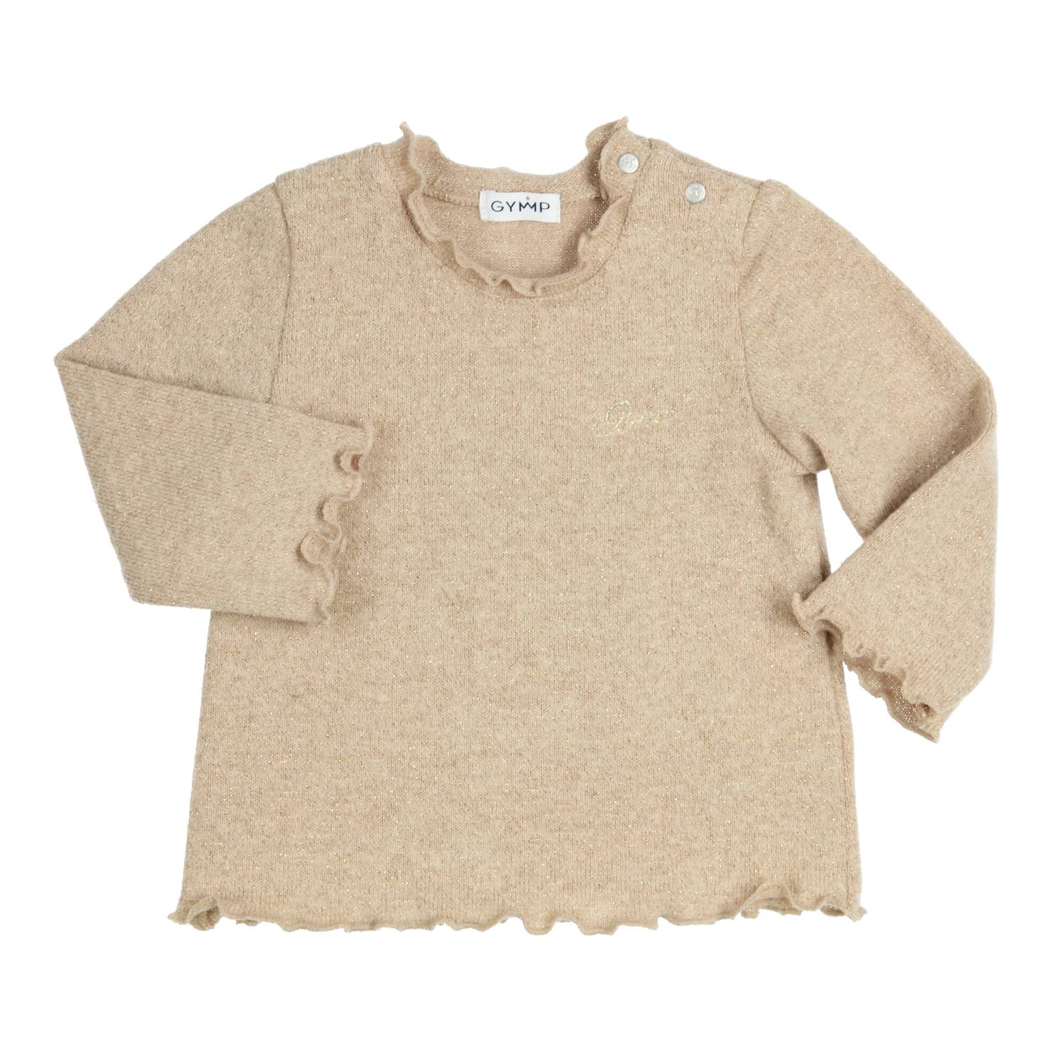 Meisjes Longsleeve Lucia van Gymp in de kleur Beige in maat 86.