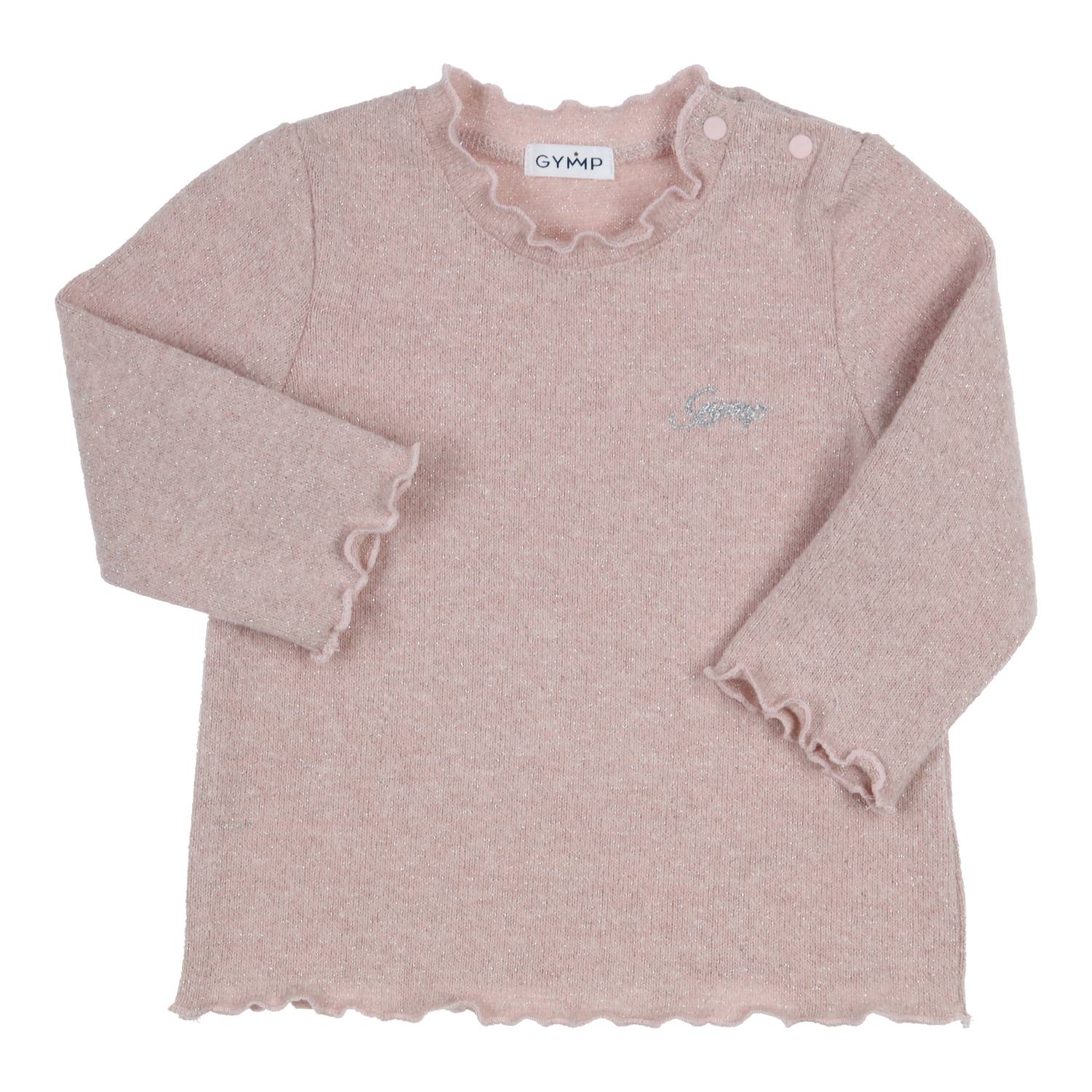Meisjes Longsleeve Lucia van Gymp in de kleur Old Rose in maat 86.