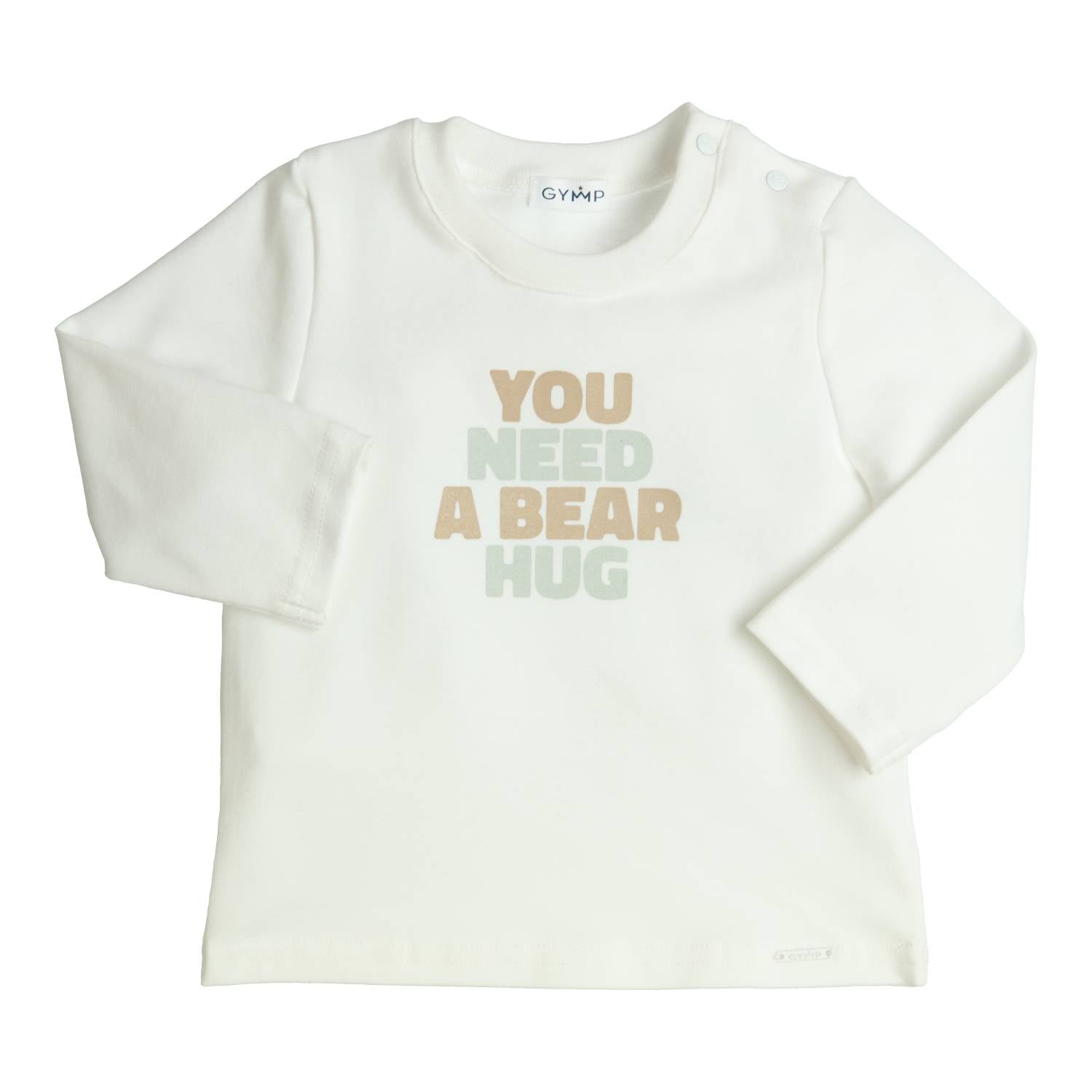 Jongens Longsleeve Aerodoux van Gymp in de kleur Off White in maat 86.