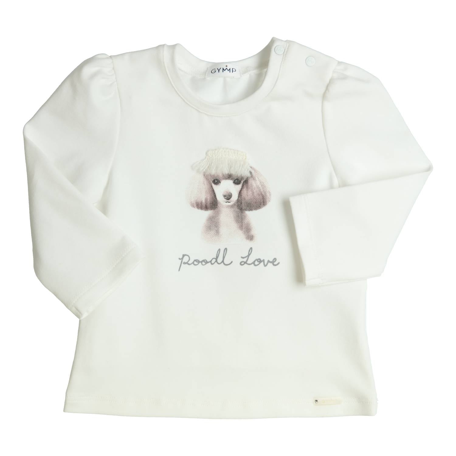 Meisjes Longsleeve Aerodoux van Gymp in de kleur Off White in maat 86.