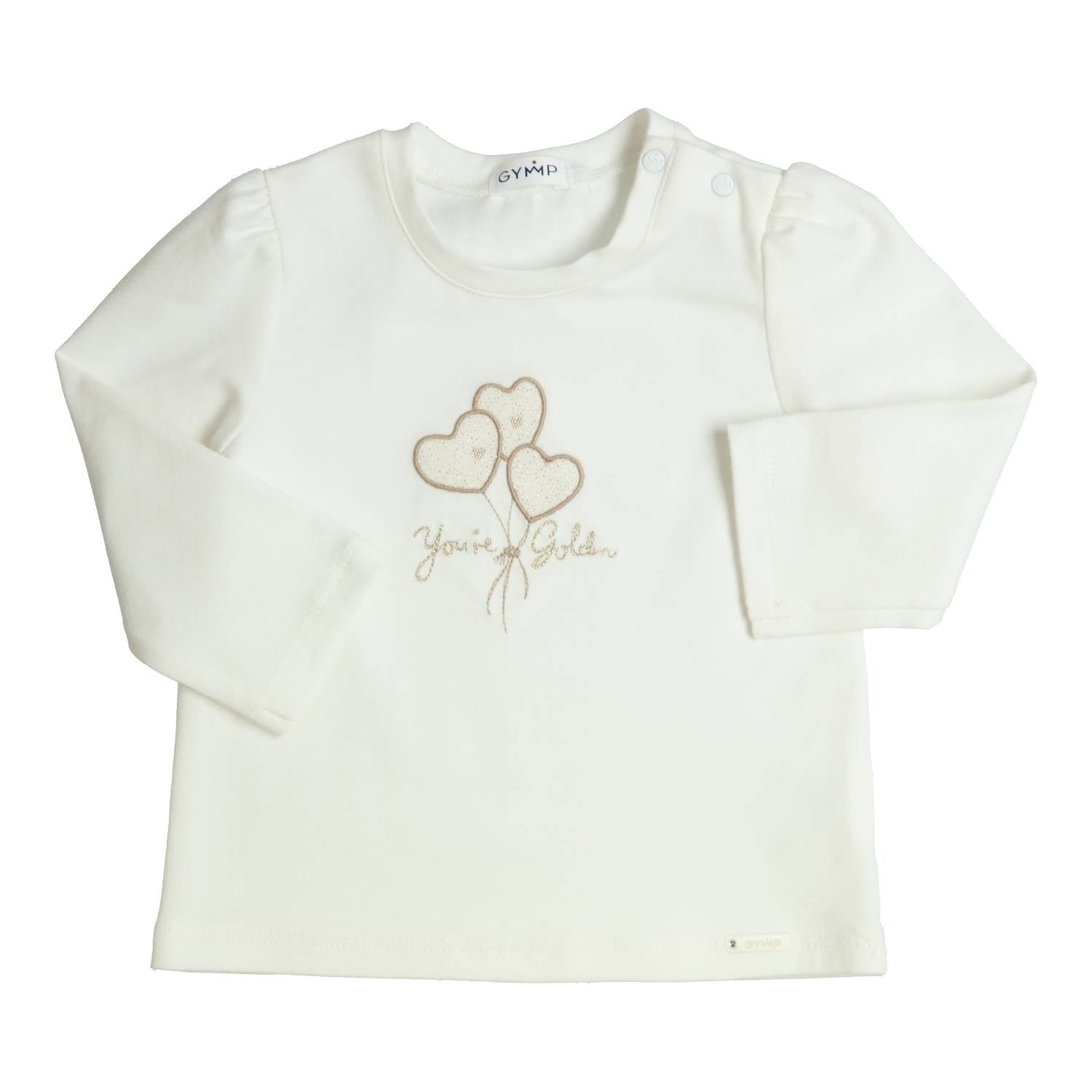 Meisjes Longsleeve Aerodoux van Gymp in de kleur Off White in maat 86.