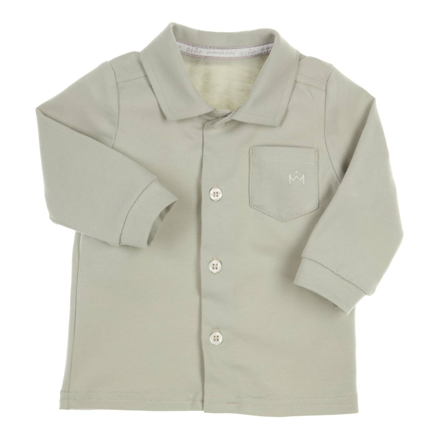Jongens Shirt Aerodoux van Gymp in de kleur Pale Green in maat 86.