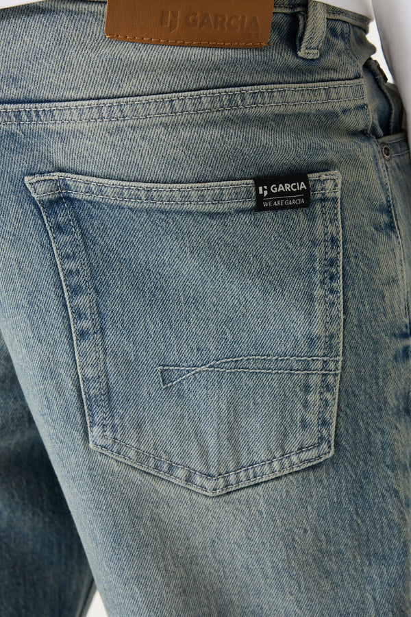 Jongens Jeans Ilyano light used van Garcia in de kleur Light used in maat 176.