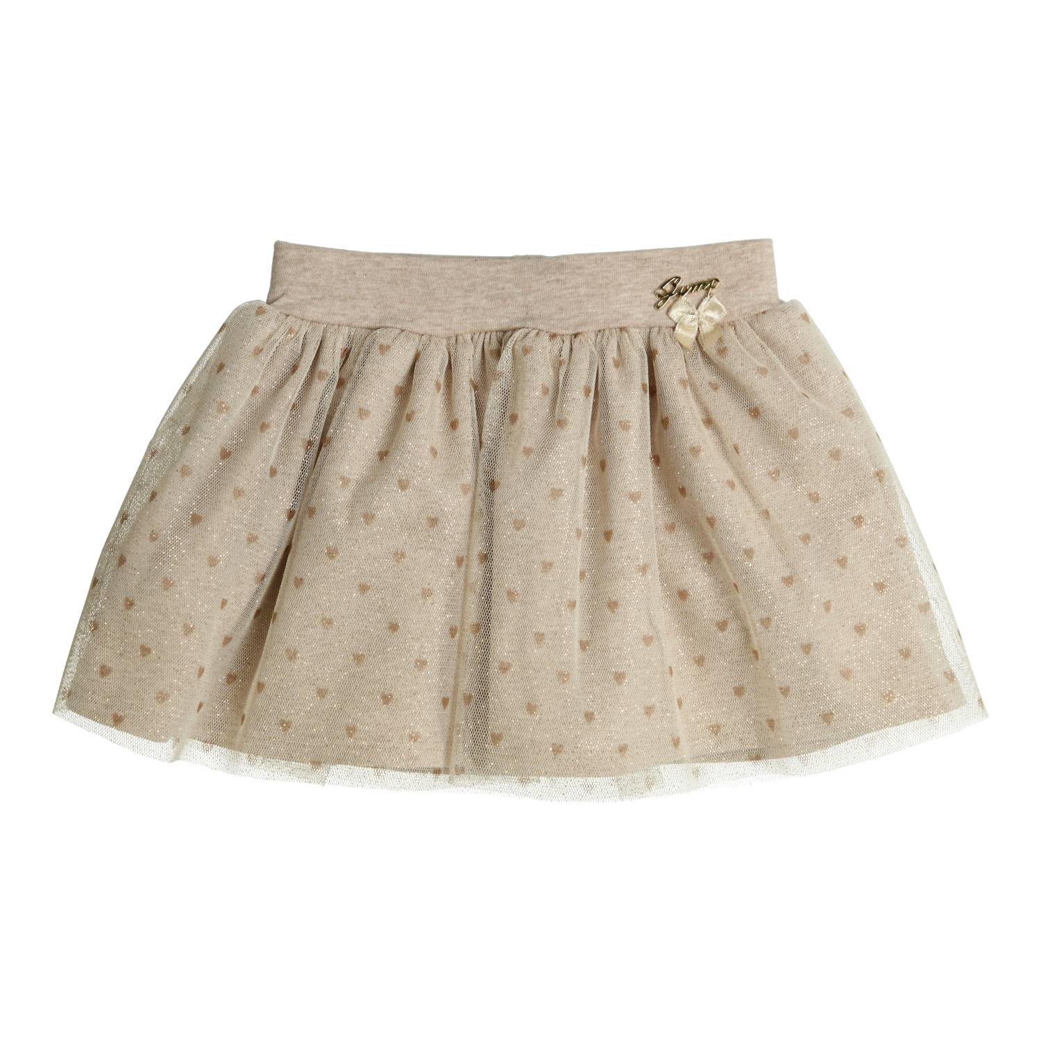 Meisjes Skirt Tiara van Gymp in de kleur Beige - Gold in maat 86.
