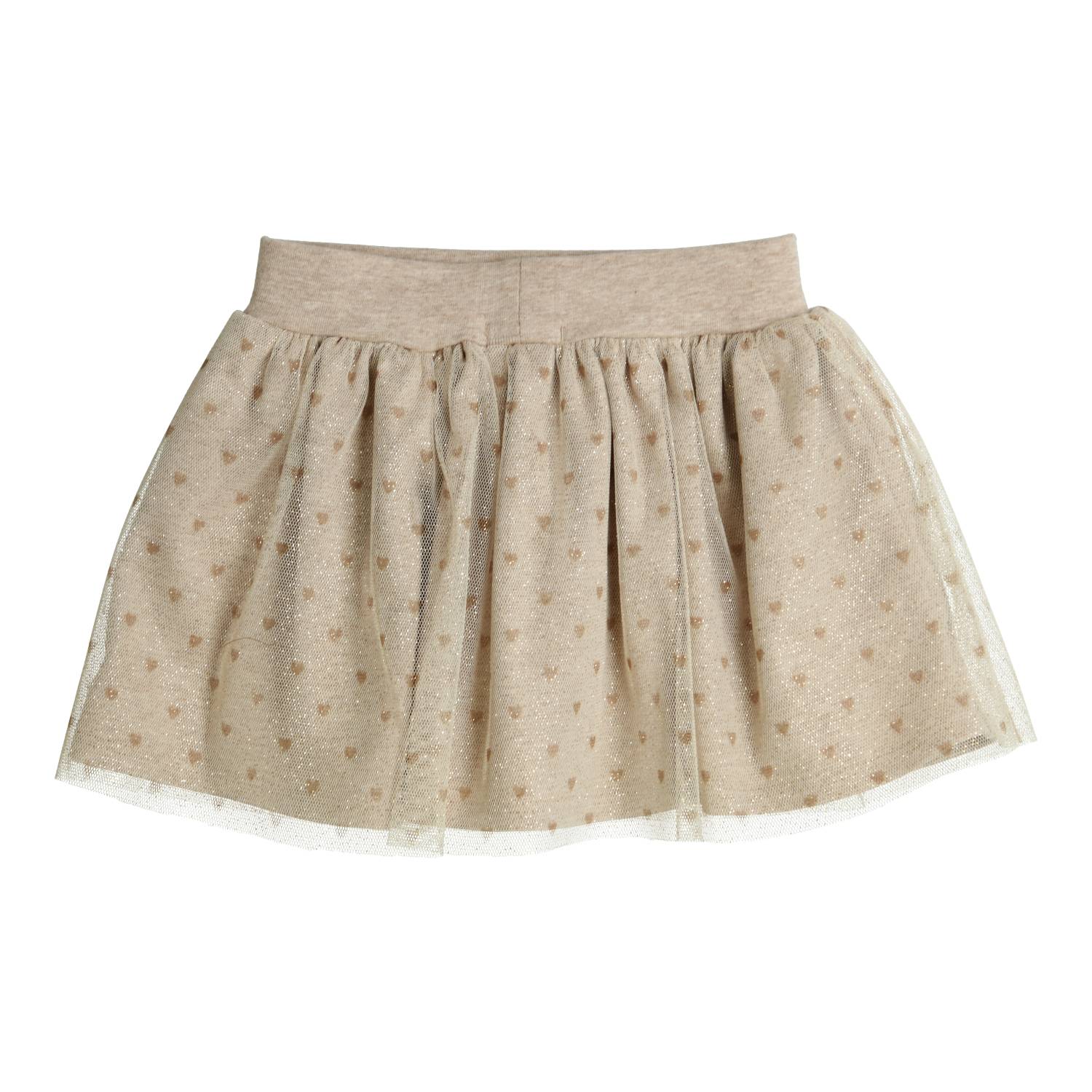 Meisjes Skirt Tiara van Gymp in de kleur Beige - Gold in maat 86.