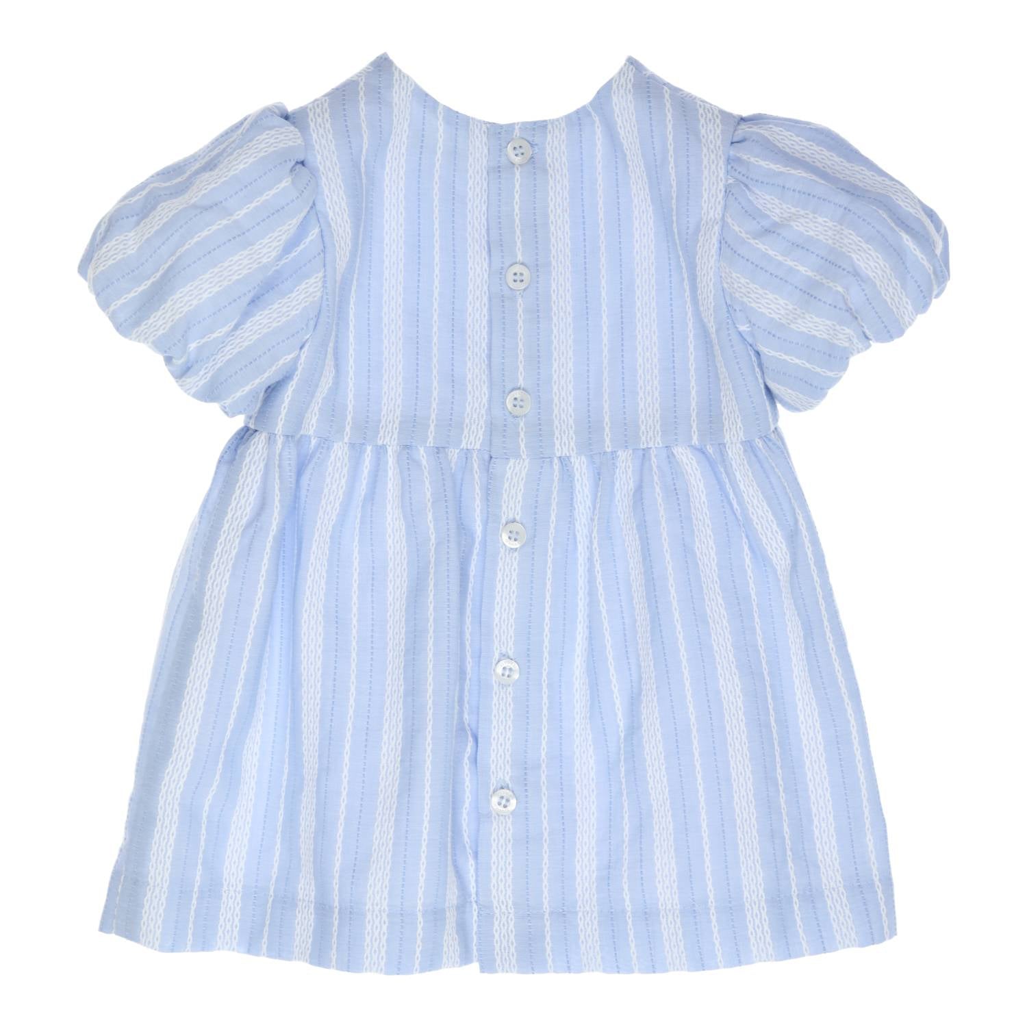 Meisjes Dress Linse van Gymp in de kleur Light Blue - White in maat 86.