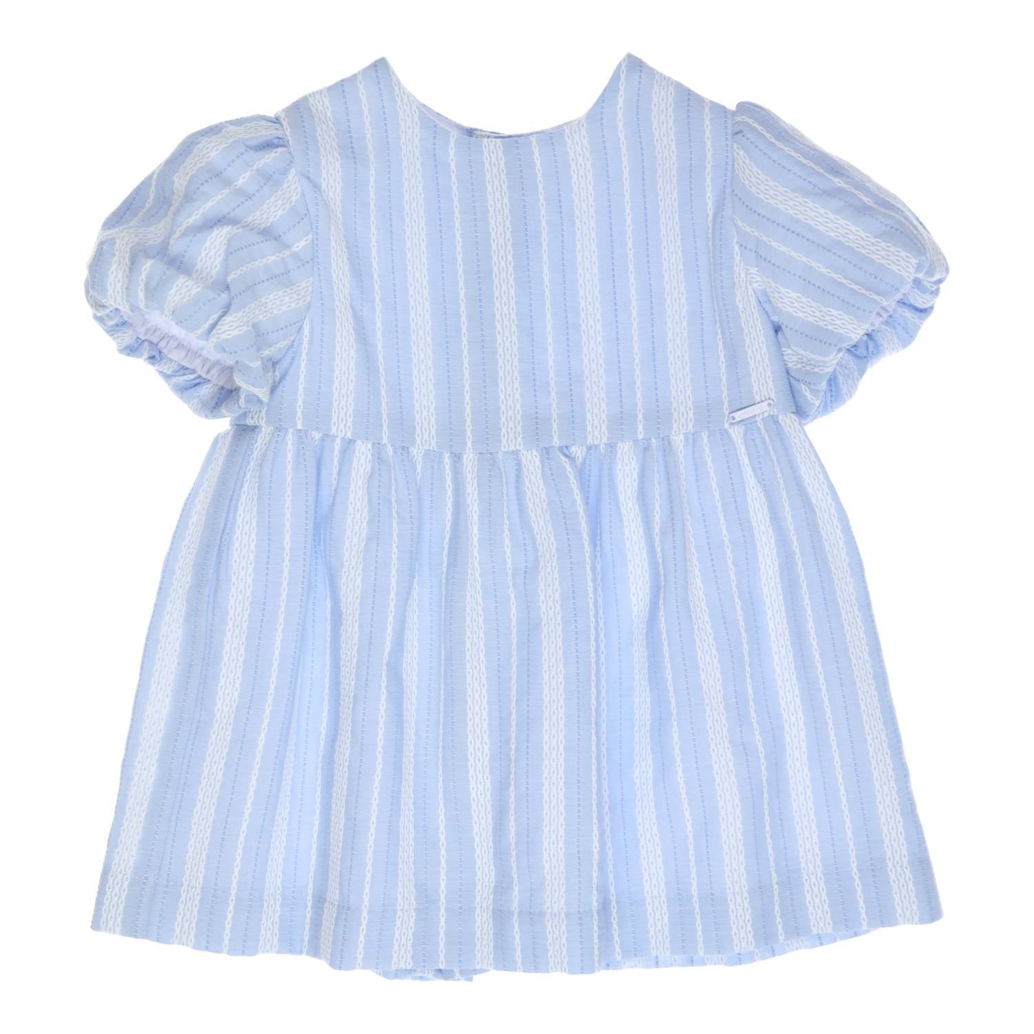 Meisjes Dress Linse van Gymp in de kleur Light Blue - White in maat 86.