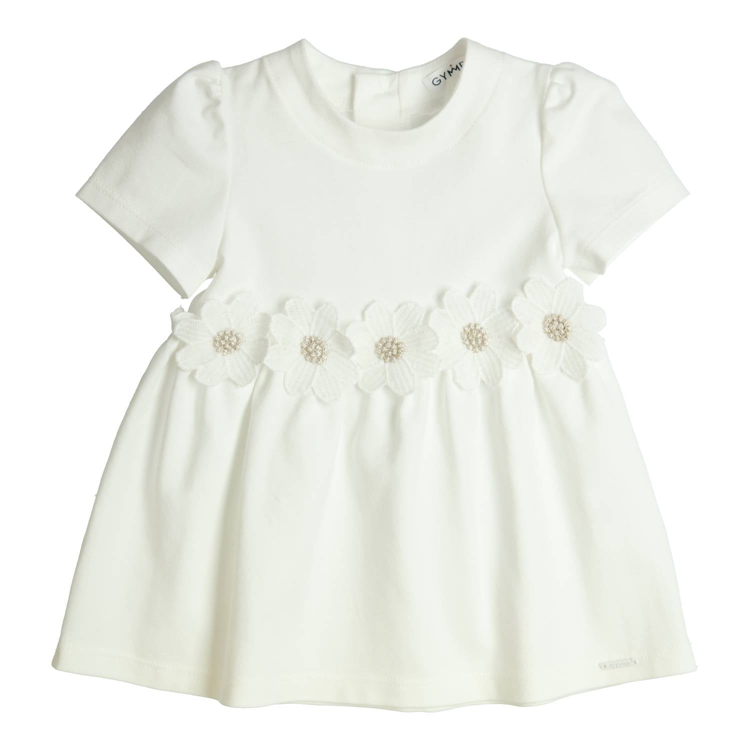 Meisjes Dress Aerobic van Gymp in de kleur Off White in maat 86.