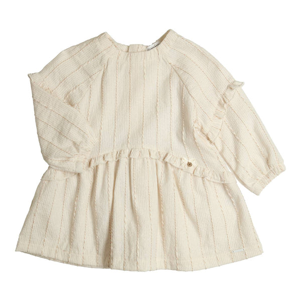 Meisjes Dress Rafaela van Gymp in de kleur Ecru - Gold in maat 92.