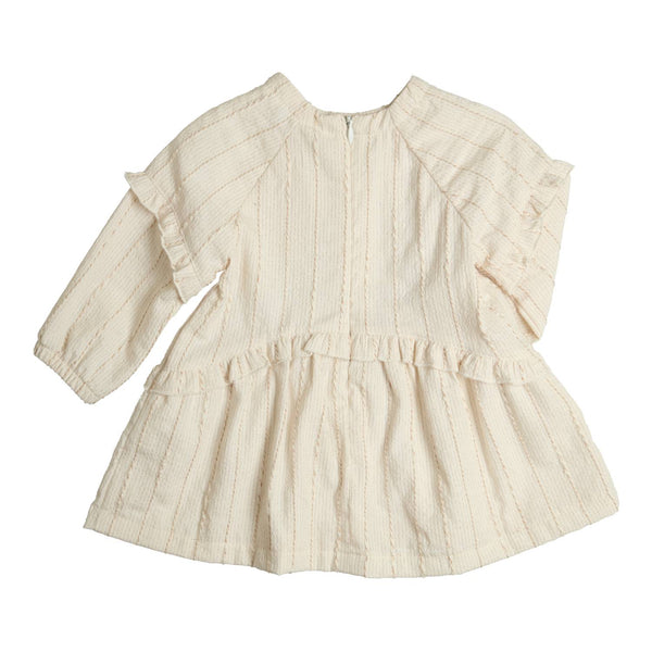 Meisjes Dress Rafaela van Gymp in de kleur Ecru - Gold in maat 92.
