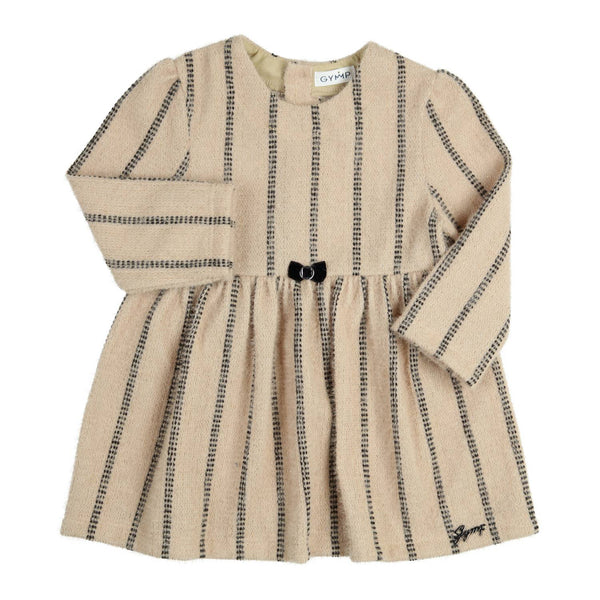 Meisjes Dress Reina van Gymp in de kleur Beige - Black in maat 92.