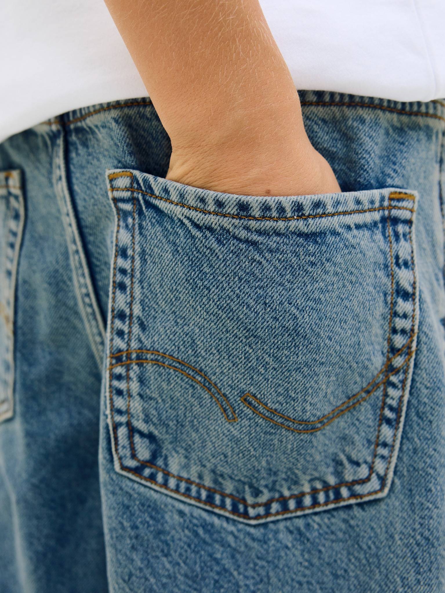 Jongens JJIALEX JJORIGINAL SQ 066 SN JNR van Jack & Jones Junior in de kleur Blue Denim in maat 176.