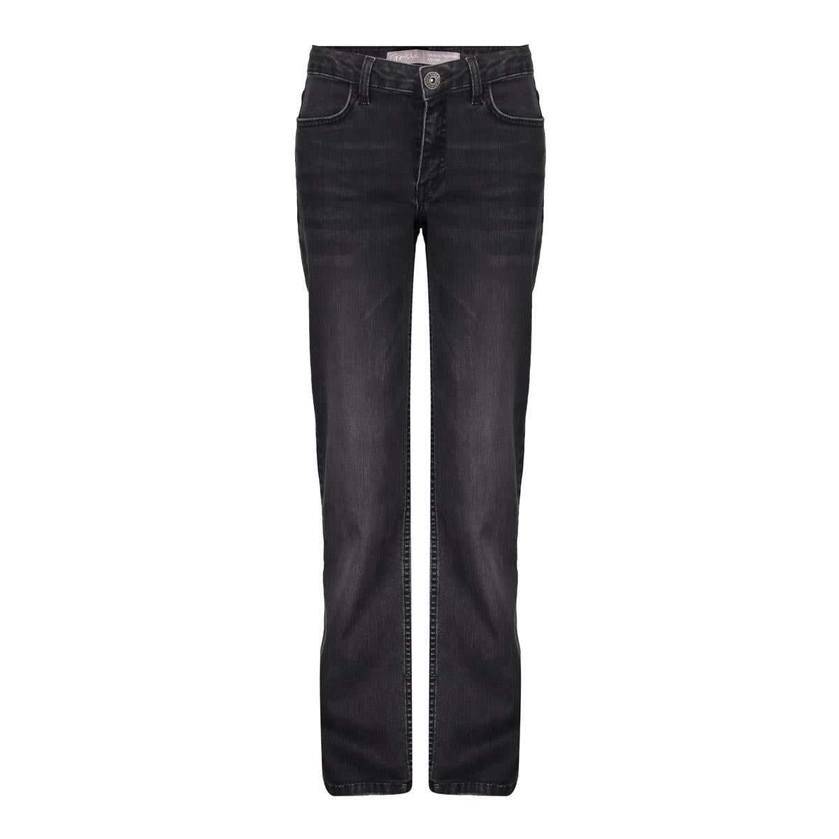 Meisjes Jeans wide leg van Geisha in de kleur Black in maat 176.