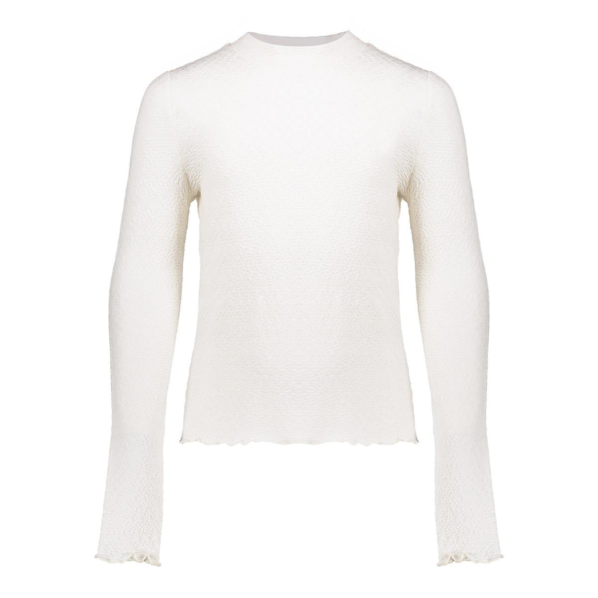 Meisjes Top ls structure van Geisha in de kleur Off-white in maat 176.