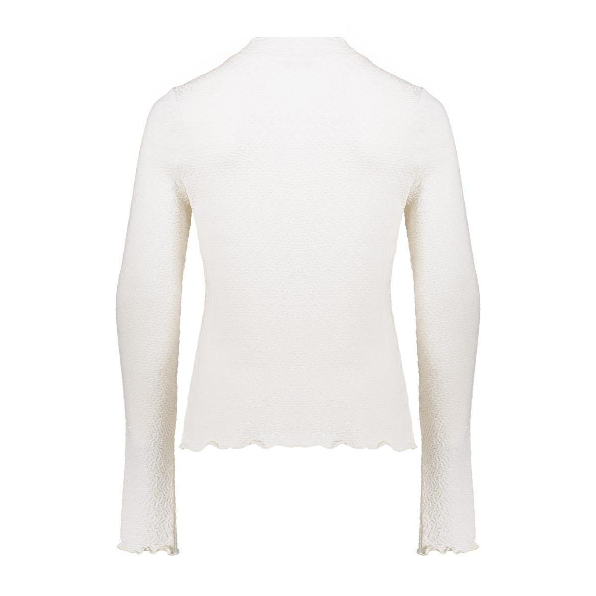 Meisjes Top ls structure van Geisha in de kleur Off-white in maat 176.