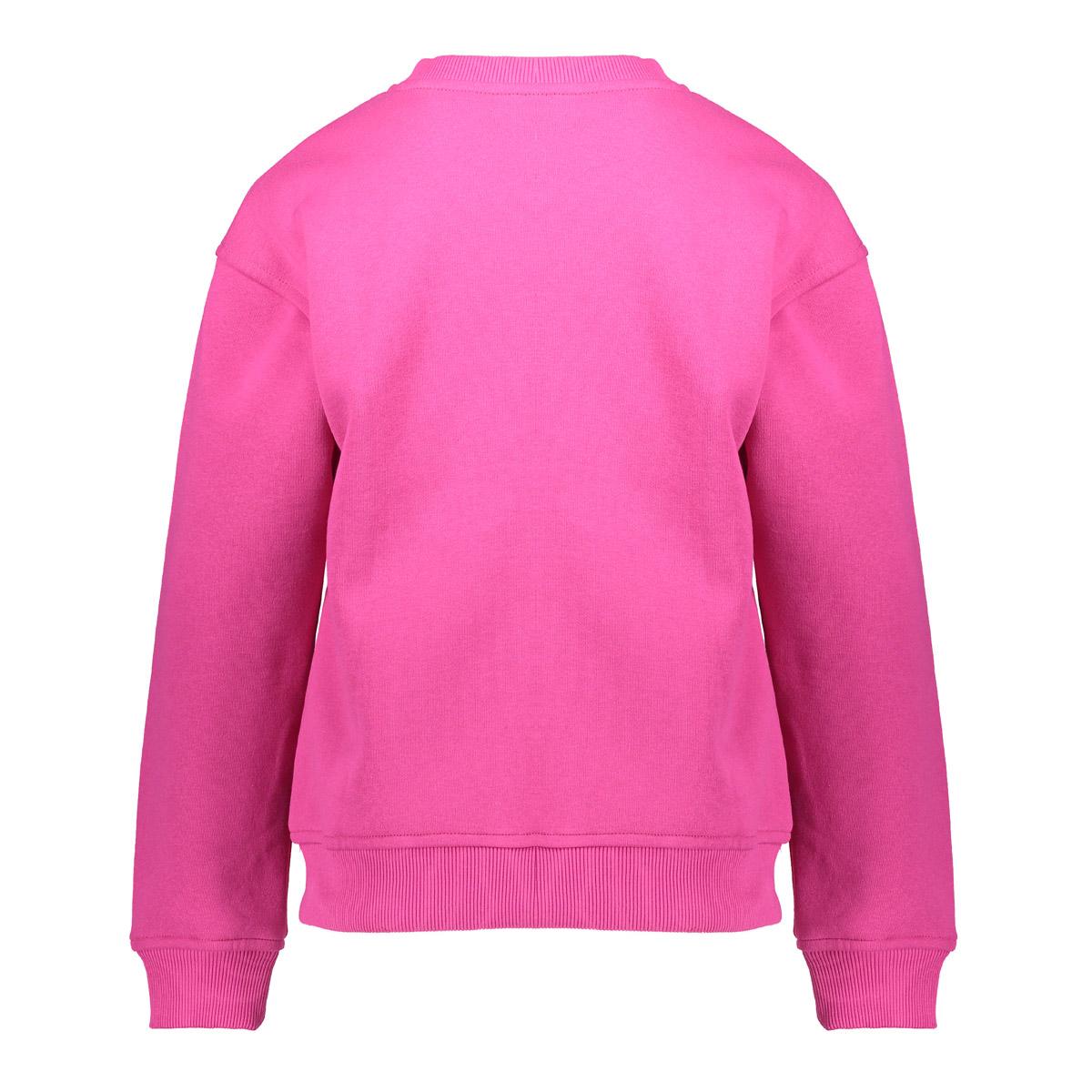 Meisjes Sweater happy van Geisha in de kleur Fuchsia in maat 176.