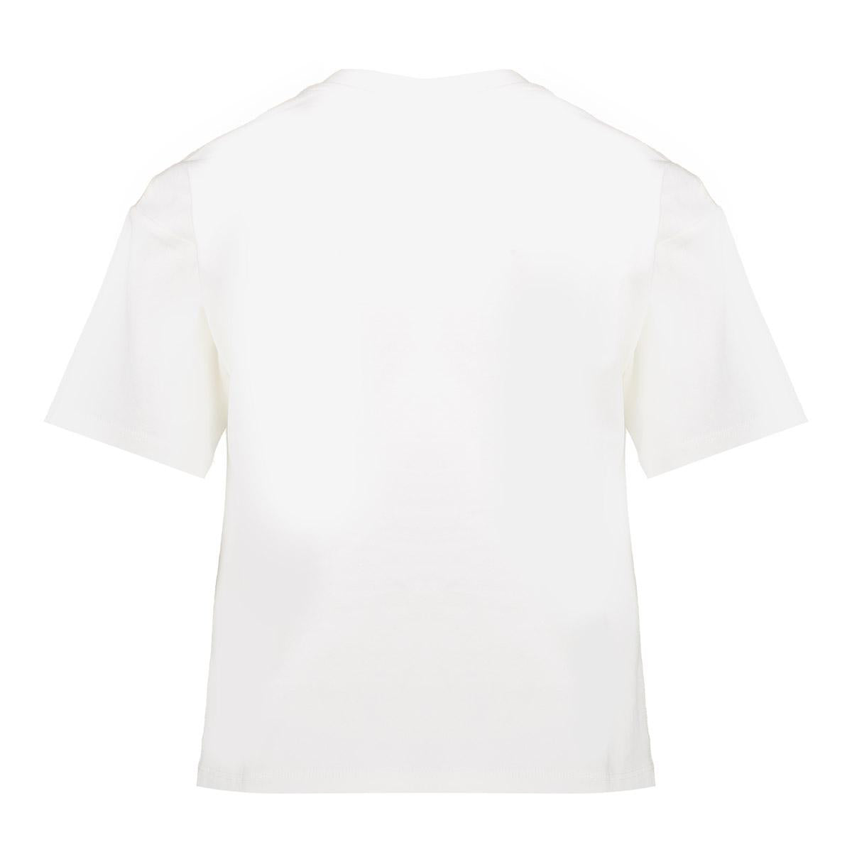 Meisjes T-shirt lovely van Geisha in de kleur Off-white/black in maat 176.