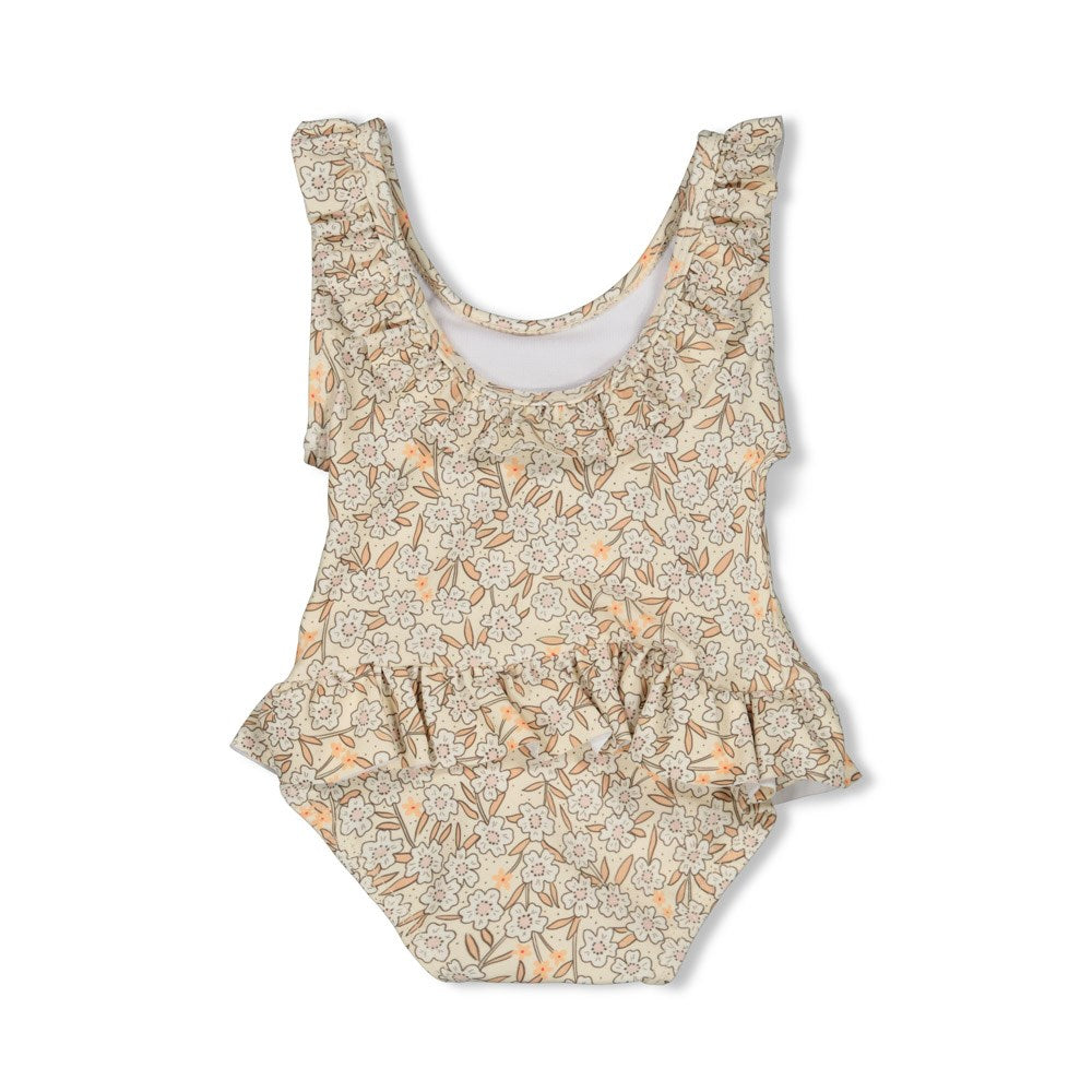 s Badpak AOP - Flower Field van Feetje in de kleur Creme in maat 86.