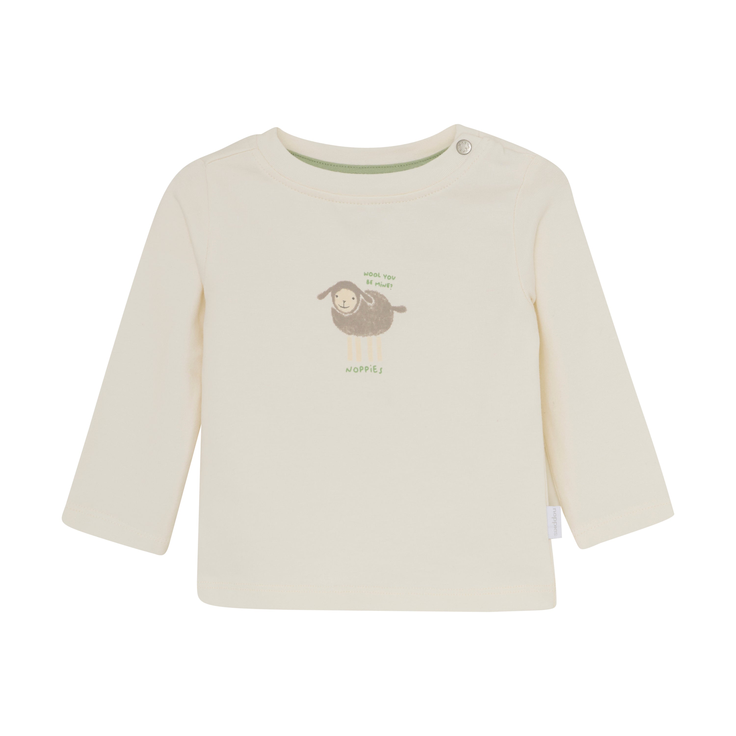 Unisexs Unisex Tee Sjeba long sleeve van Noppies in de kleur White in maat 68.