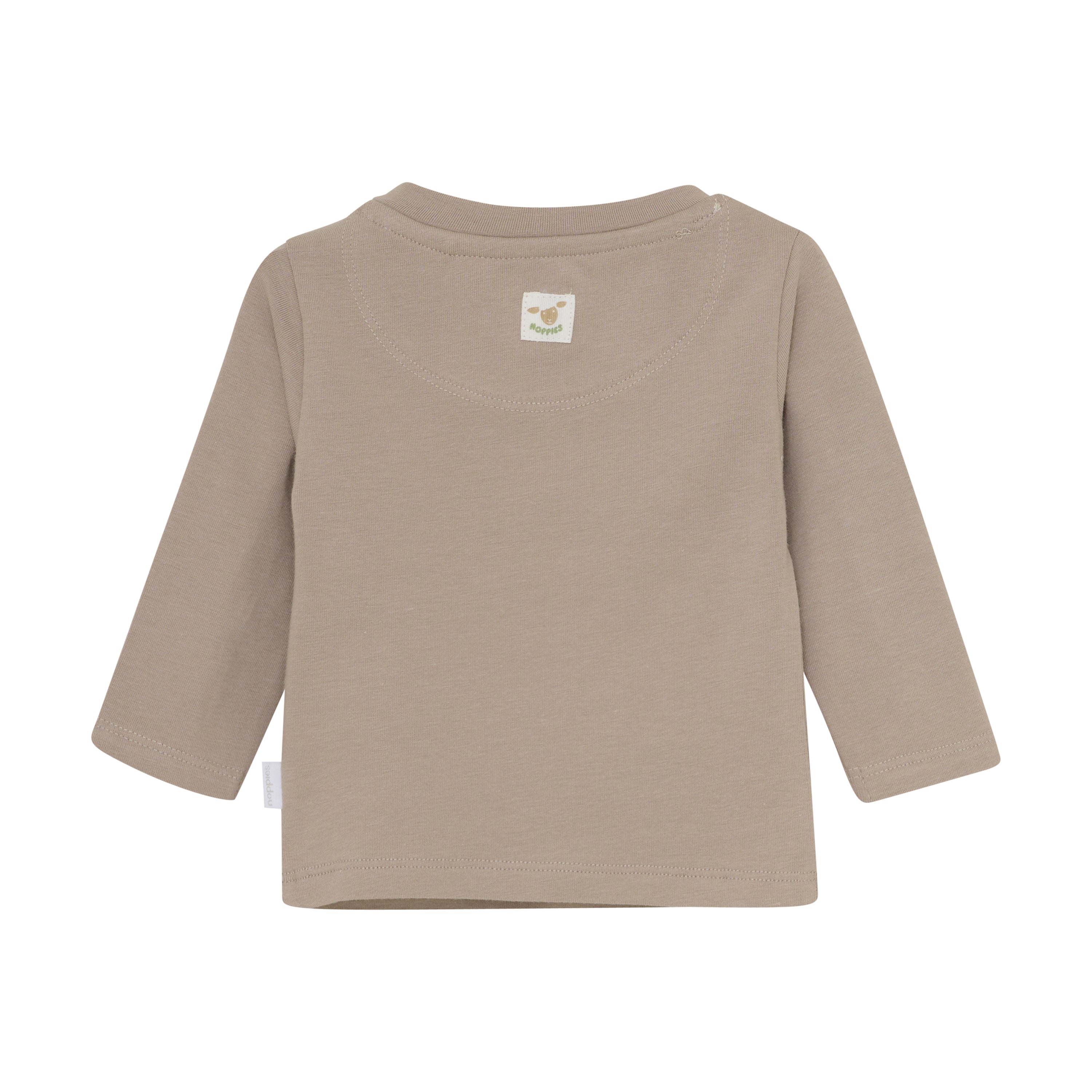 Unisexs Unisex Tee Sjeba long sleeve van Noppies in de kleur Brown in maat 68.