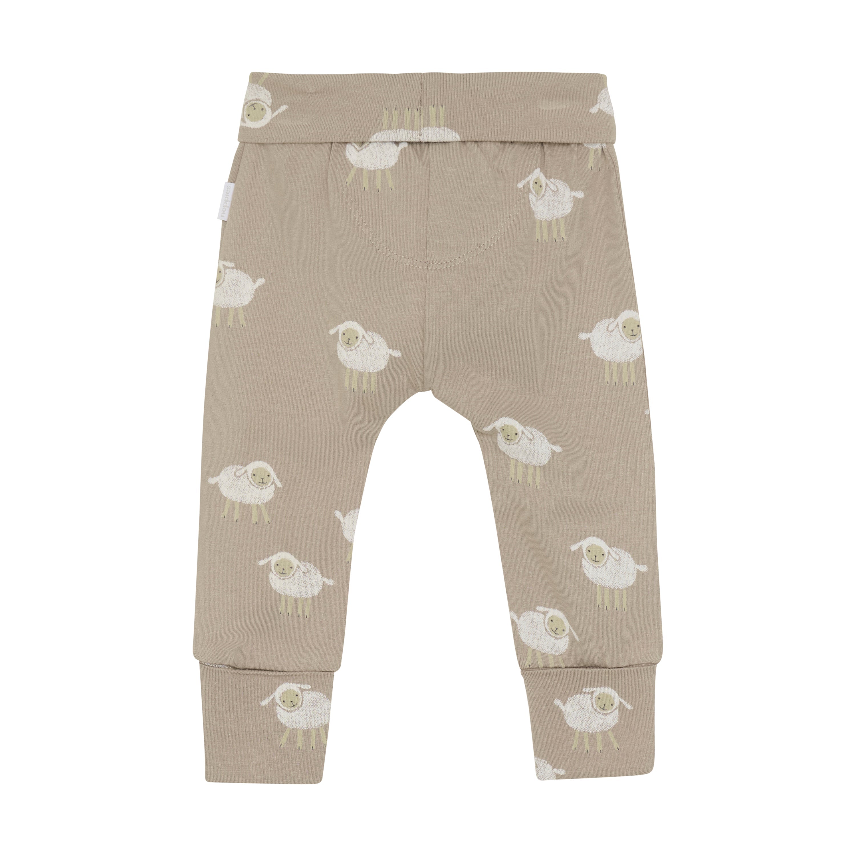 Unisexs U Pants Sibley regular fit van Noppies in de kleur Sand in maat 68.