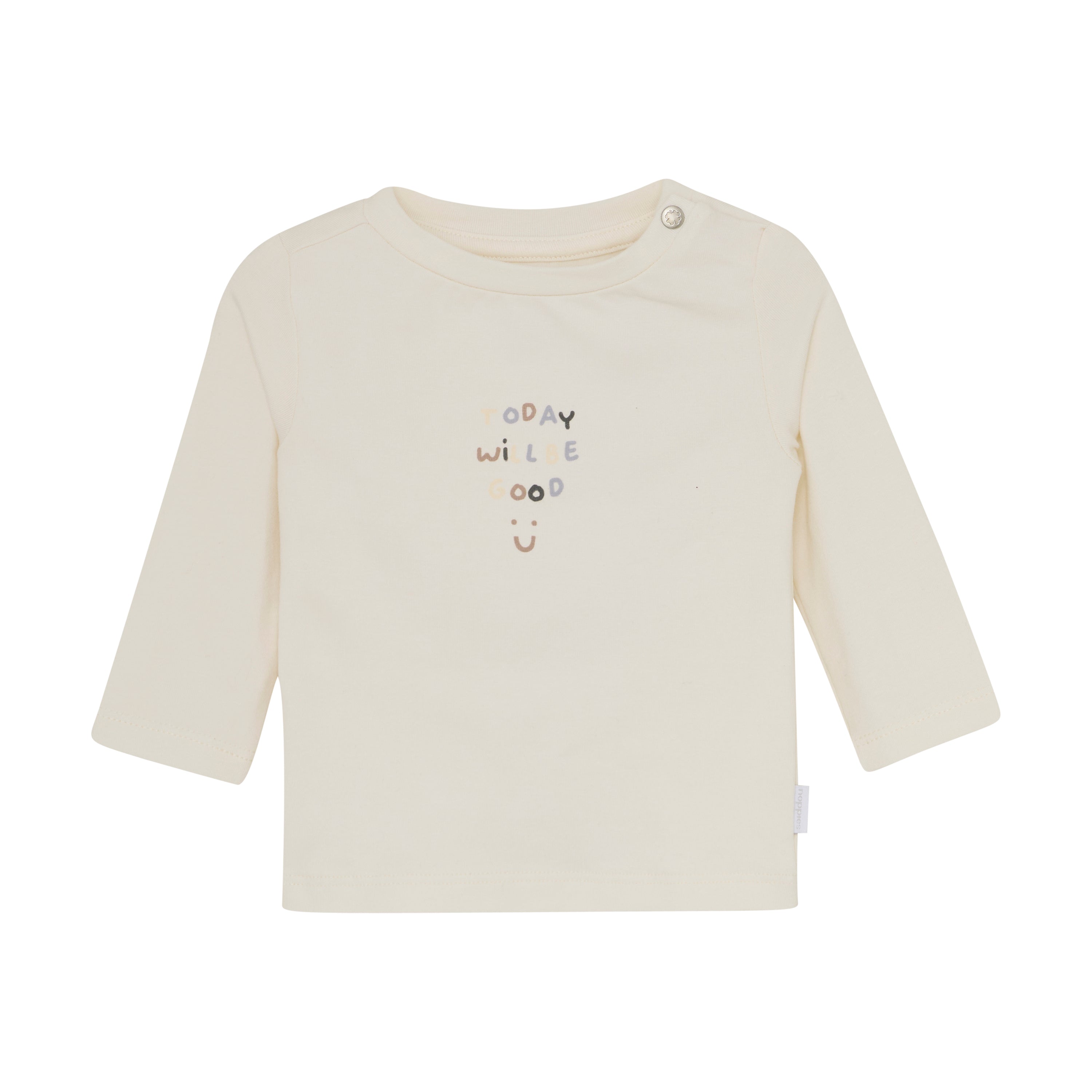 Unisexs Unisex Tee Sealy long sleeve van Noppies in de kleur White in maat 68.