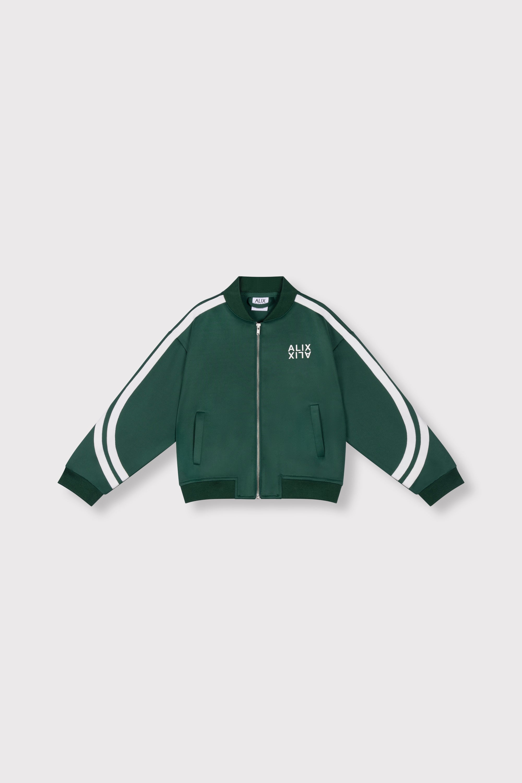 Meisjes knitted training cardigan van ALIX Mini in de kleur green in maat 158-164.