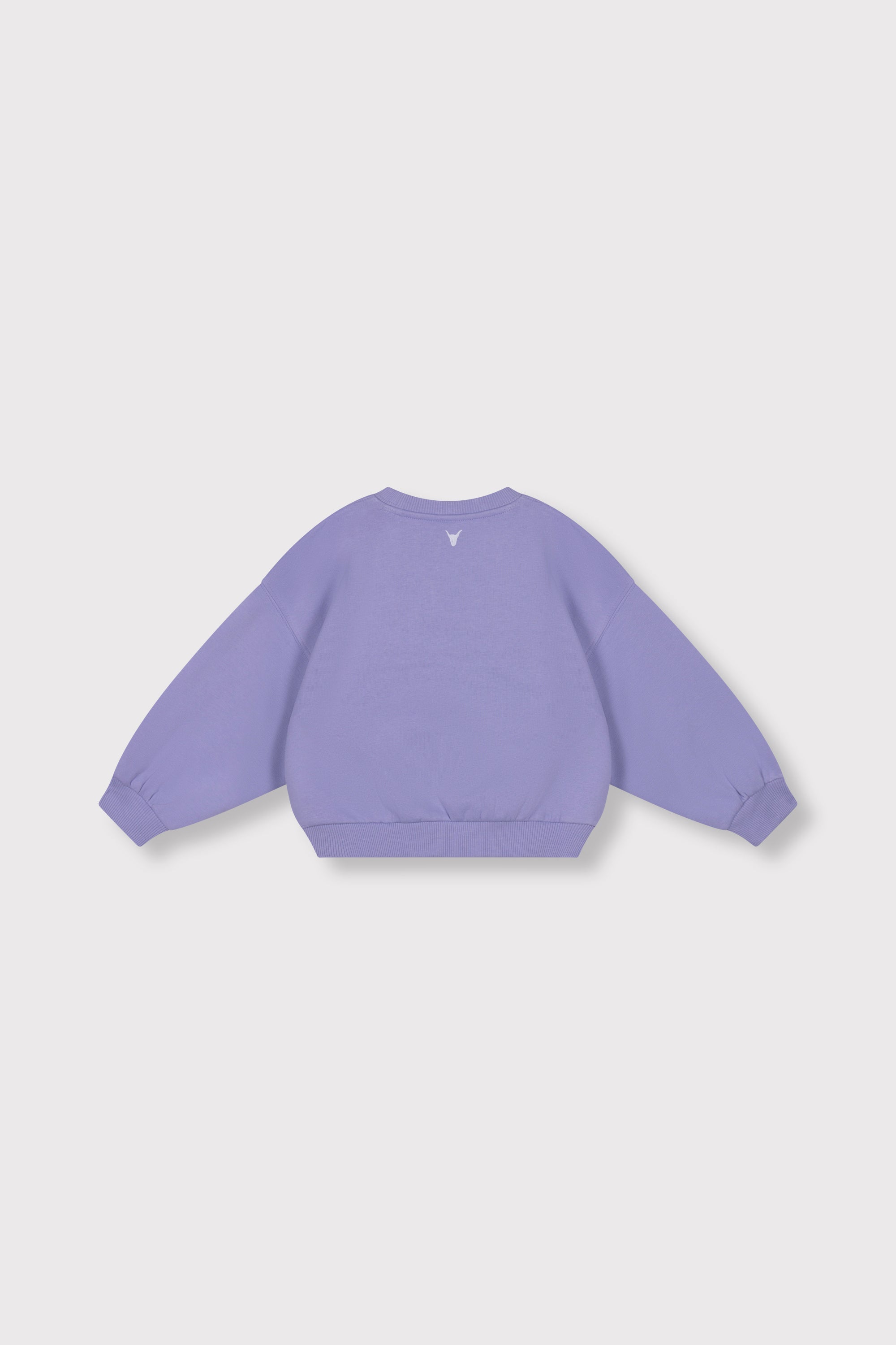 Meisjes knitted ALIX club print sweater van ALIX Mini in de kleur lilac in maat 158-164.