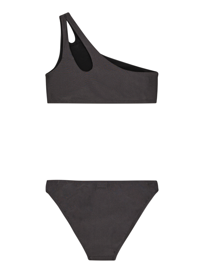 Meisjes PRTYeah JR bikini van Protest in de kleur Anthra Grey in maat 176.