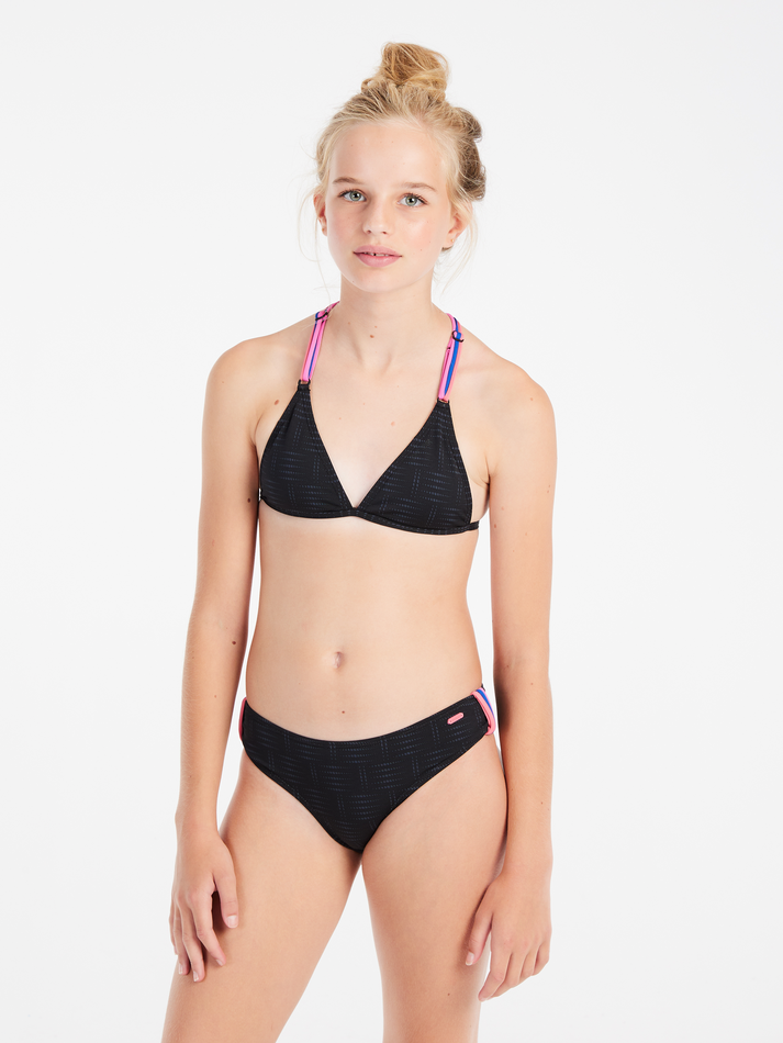 Meisjes PRTFimke 25 JR triangle bikini van Protest in de kleur True Black in maat 176.