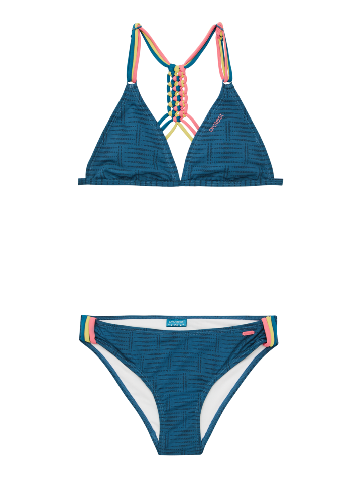 Meisjes PRTFimke 25 JR triangle bikini van Protest in de kleur Surfing Blue in maat 176.