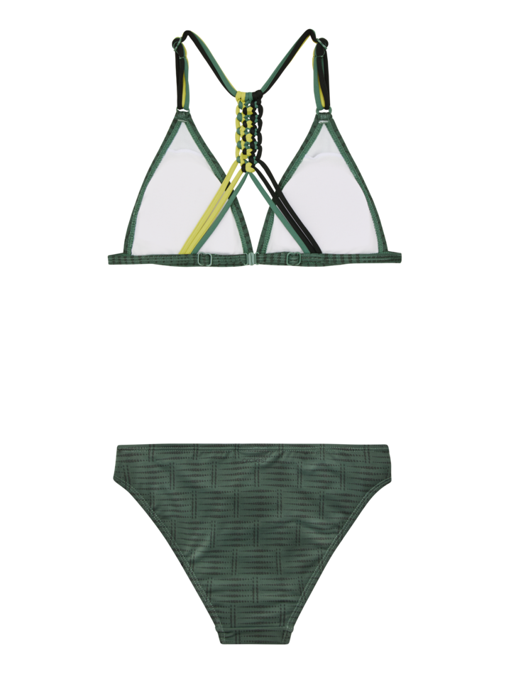 Meisjes PRTFimke 25 JR triangle bikini van Protest in de kleur Veggie Green in maat 176.