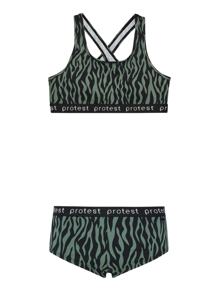 Meisjes PRTMonica JR bikini van Protest in de kleur Veggie Green in maat 176.